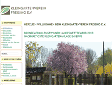 Tablet Screenshot of kleingarten-freising.de